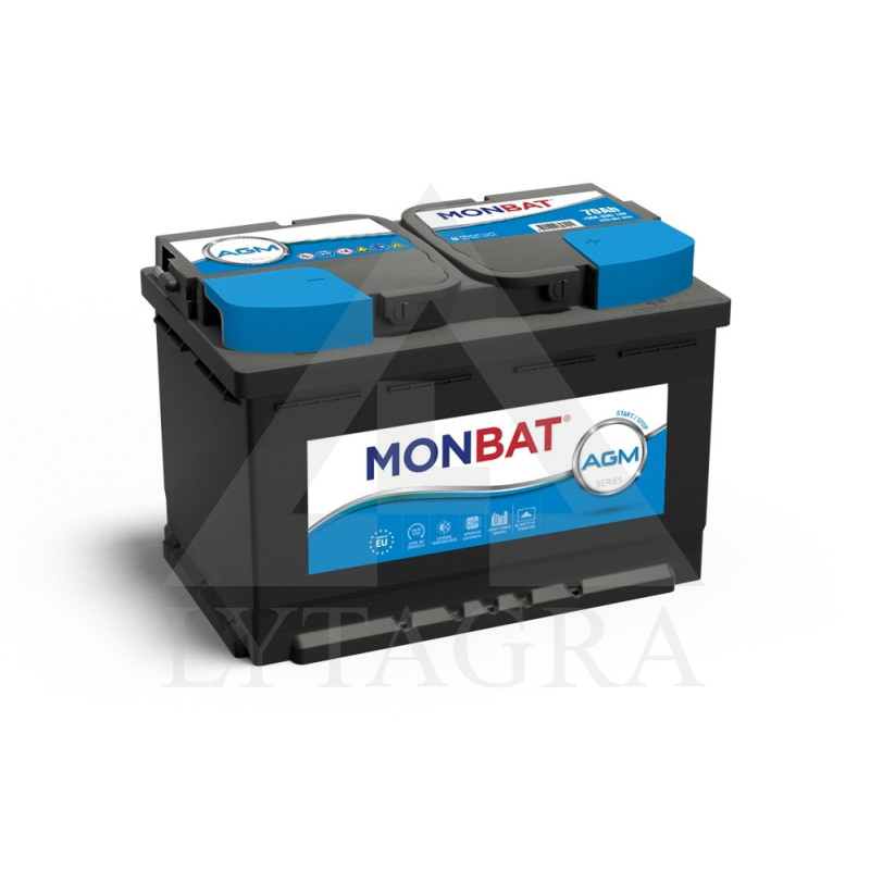 AGM Akumuliatorius 12V 70Ah 760A / Monbat