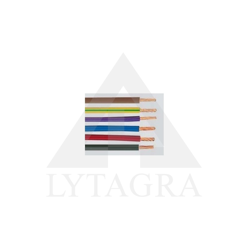 Lankstus viengyslis daugiavielis laidas H05V-K 1x10 juodas