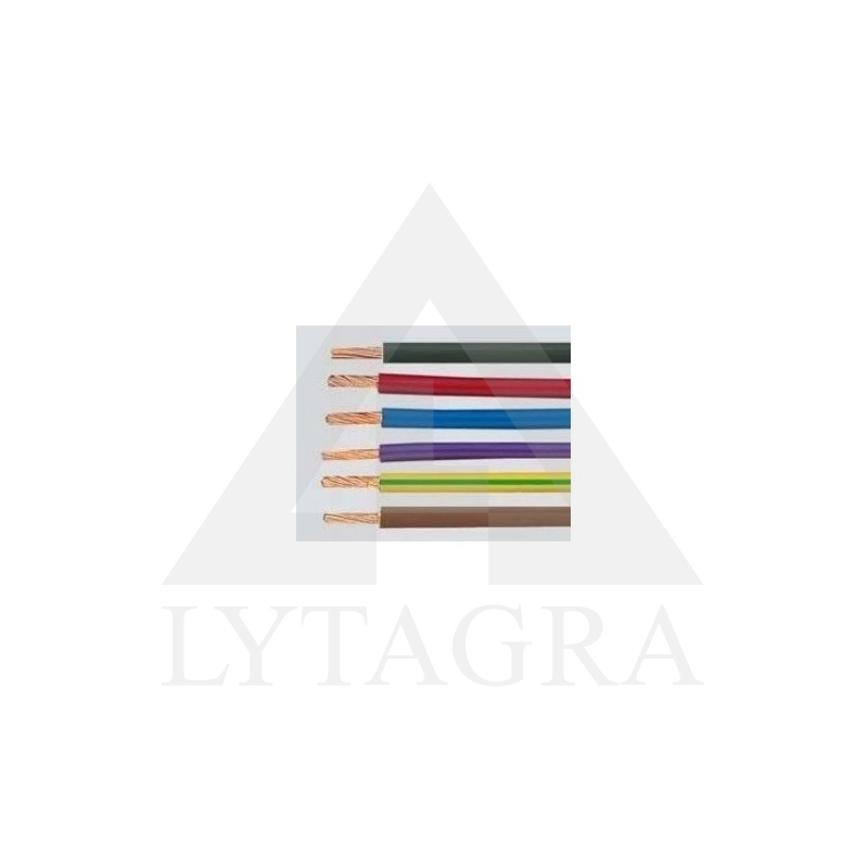 Lankstus viengyslis daugiavielis laidas H07V-K 1x10 juodas