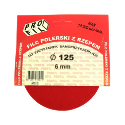 VELTINIS POLIRAVIMUI KIBUS 125MM V-6 BALTAS 7780