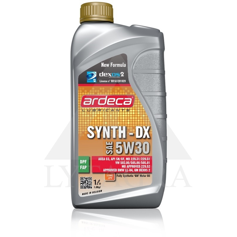 Sintetine variklio alyva Ardeca 5W-30. 1L.