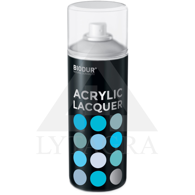 Akrilinis aerozolinis lakas BIODUR, blizgus, 400 ml