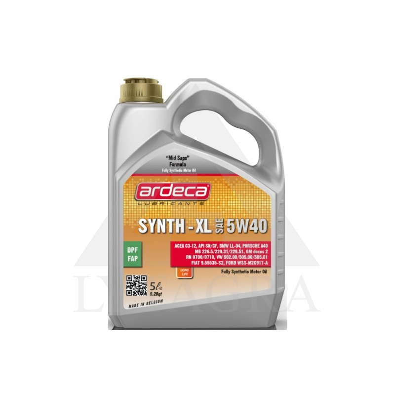 Sintetinė variklinė alyva Ardeca SYN-TEC 5W-40. 5L