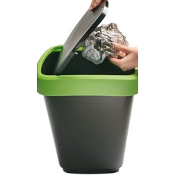 ŠIUKŠLIŲ DĖŽĖ ROTHO SWING TWIST 50L PILK/JUOD