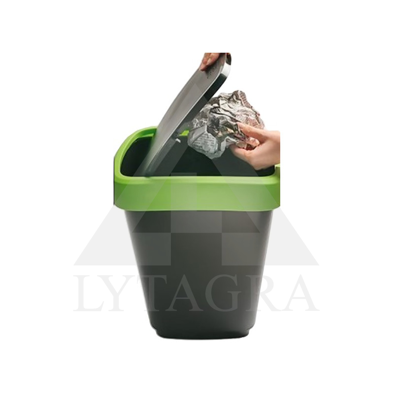 ŠIUKŠLIŲ DĖŽĖ ROTHO SWING TWIST 50L PILK/JUOD