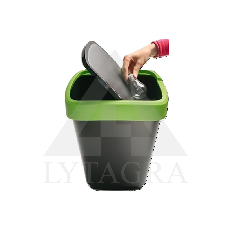 ŠIUKŠLIŲ DĖŽĖ ROTHO SWING TWIST 50L PILK/JUOD