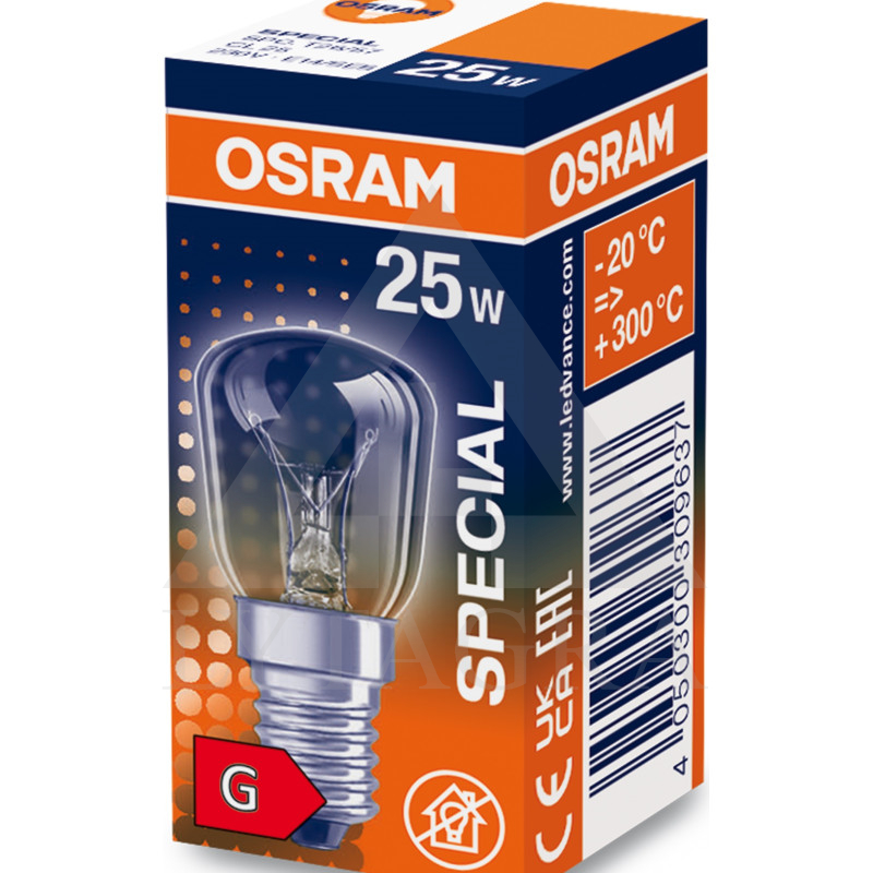Lemputė LED šaldytuvui T26, FR 20, E14, 2,3W/827, 200lm, OSRAM