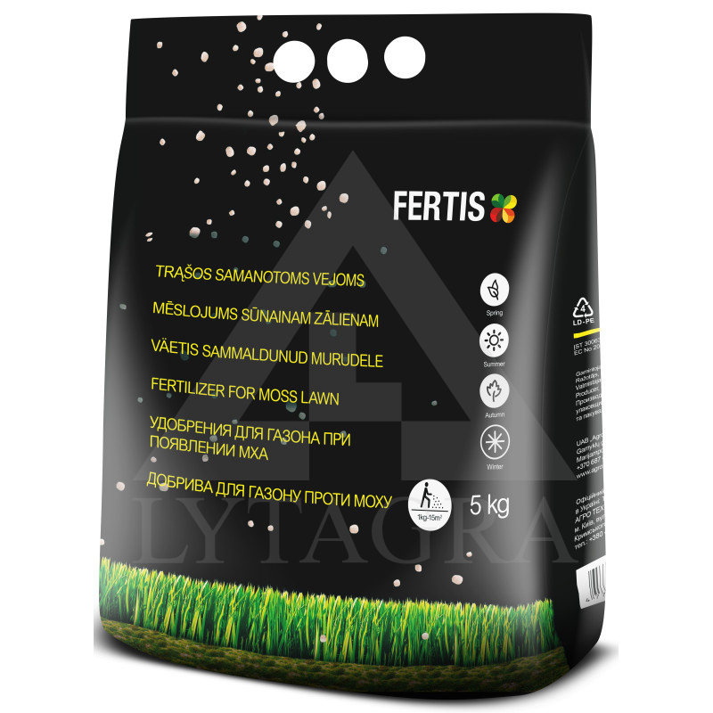 FERTIS kompleksinės trąšos samanotoms vejoms, 5 kg