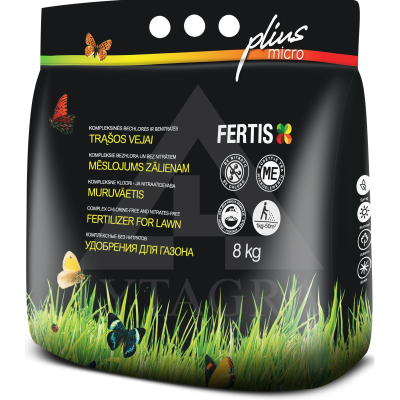 FERTIS plius micro kompleksinės benitratės  trąšos vejai, 8 kg
