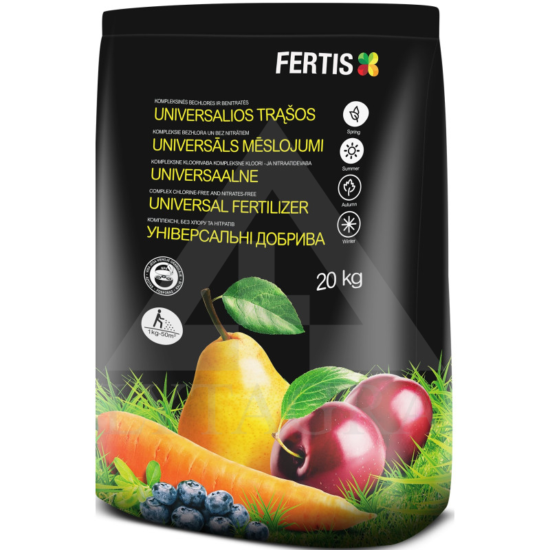 FERTIS kompleksinės universalios trąšos, be chloro ir nitratų, 20 kg