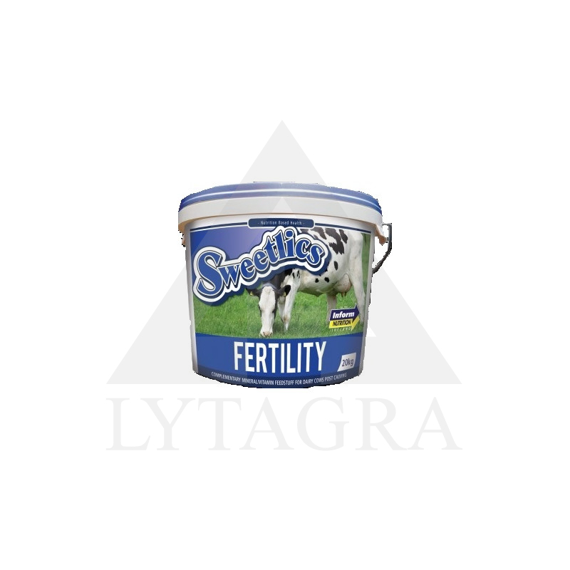 Laižalas melžiamoms karvėms Mervue Sweetlics Fertility 20 kg