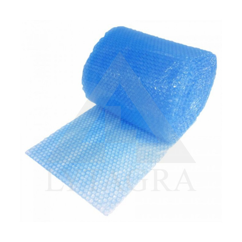 PUTŲ PE 8MM 10CM X 25M  MĖLYNA SU LIPNIA JUOSTELE IR SU PLĖVELE 200MM