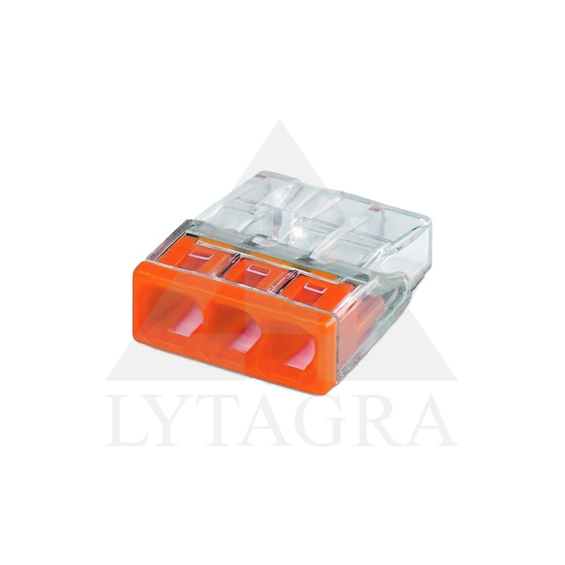 2273-203/100 JUNGTIS 3X0,5-2,5 MM ORANŽINĖ