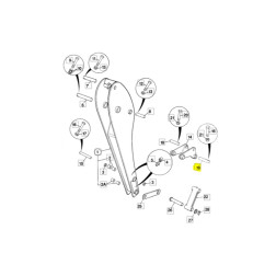 Kaištis 811/50369 JCB 45x290mm.