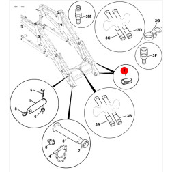 Įvorė 1208/0023 JCB 46x52x114mm