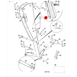 Slydimo plokštė 123/06189 JCB 30x15x300