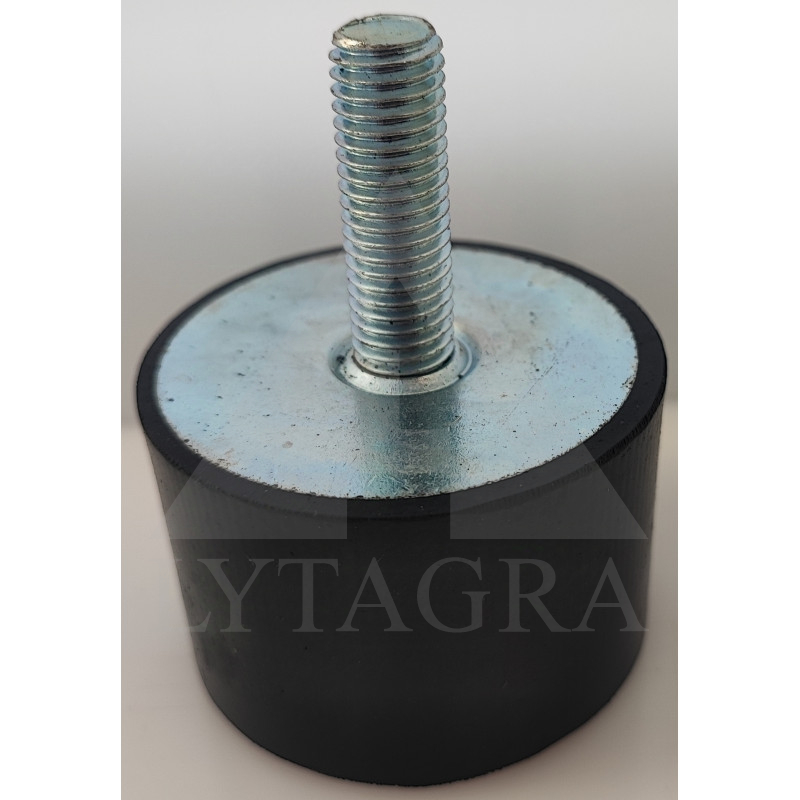 Atraminė guminė pagalvė D60xH40 mm M12x37 mm