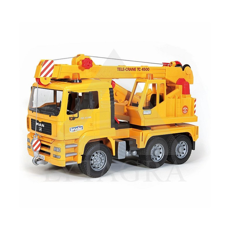 Bruder modeliukas kranas MAN TGA 02754