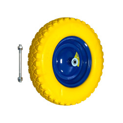 Ratukas poliuretaninis PU400-12, D400 4.00-8 150kg