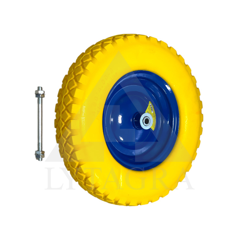 Ratukas poliuretaninis PU400-12, D400 4.00-8 150kg