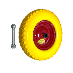 Ratukas poliuretaninis PU400-20, D400 4.00-8 150kg