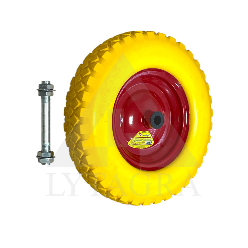 Ratukas poliuretaninis PU400-20, D400 4.00-8 150kg