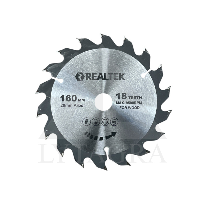 Pjovimo diskas medienai Realtek RT1602018 160x20x18T