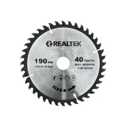Pjovimo diskas medienai Realtek RT1903040 190x30x40T