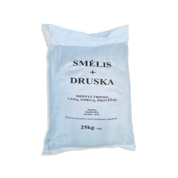 SMĖLIO IR DRUSKOS MIŠINYS 25KG