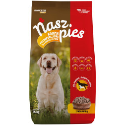 Nasz Pies Visavertis sausas maistas šunims su jautiena 15 kg  NASZPIES-0980