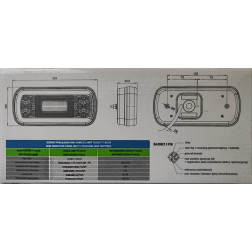 Žibintas LED Fristom FT-130 COF su num.apšvietimu 12/24V