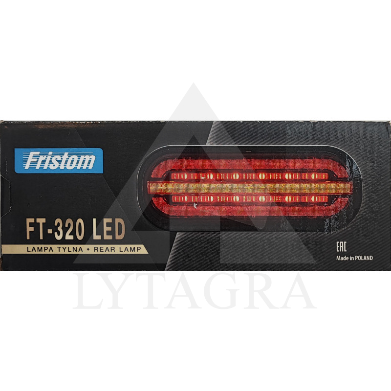 Žibintas LED Fristom FT-320 DI su bėgančiu posūkio signalu
