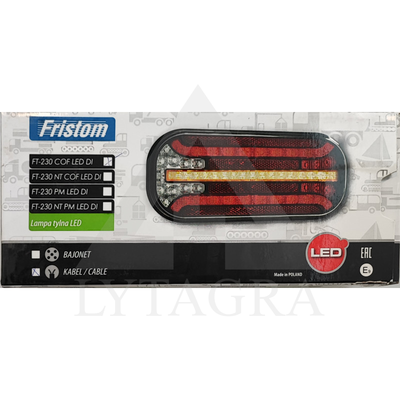 Žibintas LED Fristom FT-230 COF DI 12/24V