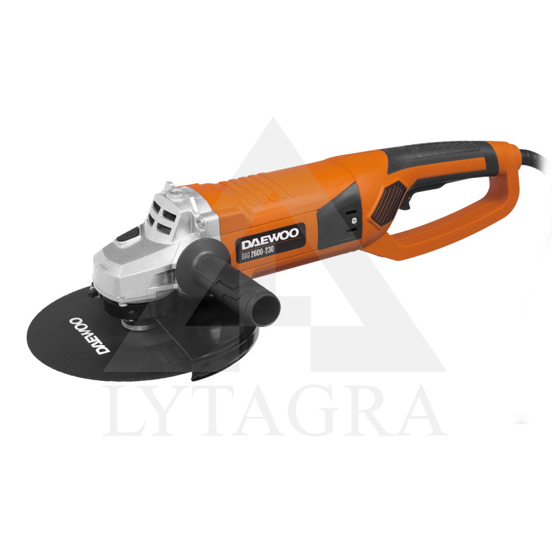 Elektrinis kampinis šlifuoklis 230mm Daewoo DAG 2600-230