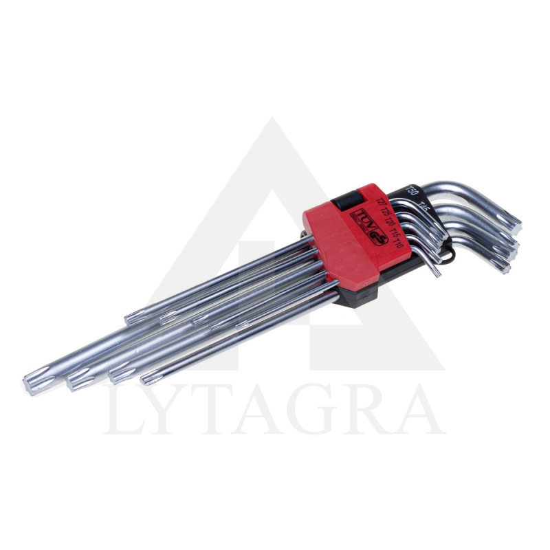 Raktai TORX SQTP-9-1, 9vnt.