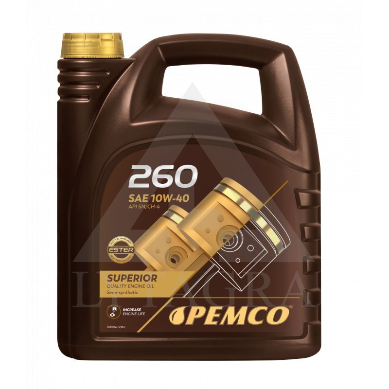 Pusiau sintetinė alyva PEMCO I-DRIVE 260 10W-40. 5L.