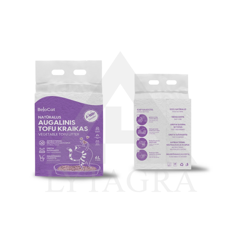 TOFU kačių kraikas levandų kvapo 6 l