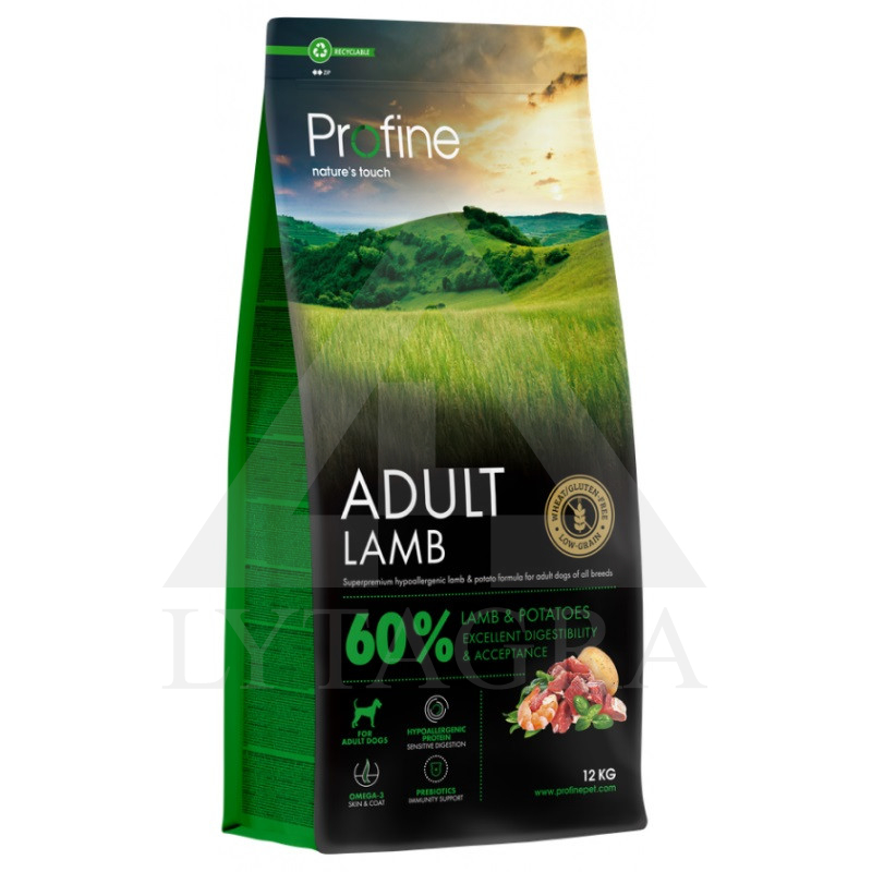 Profine sausas maistas šunims su ėriena 12 kg