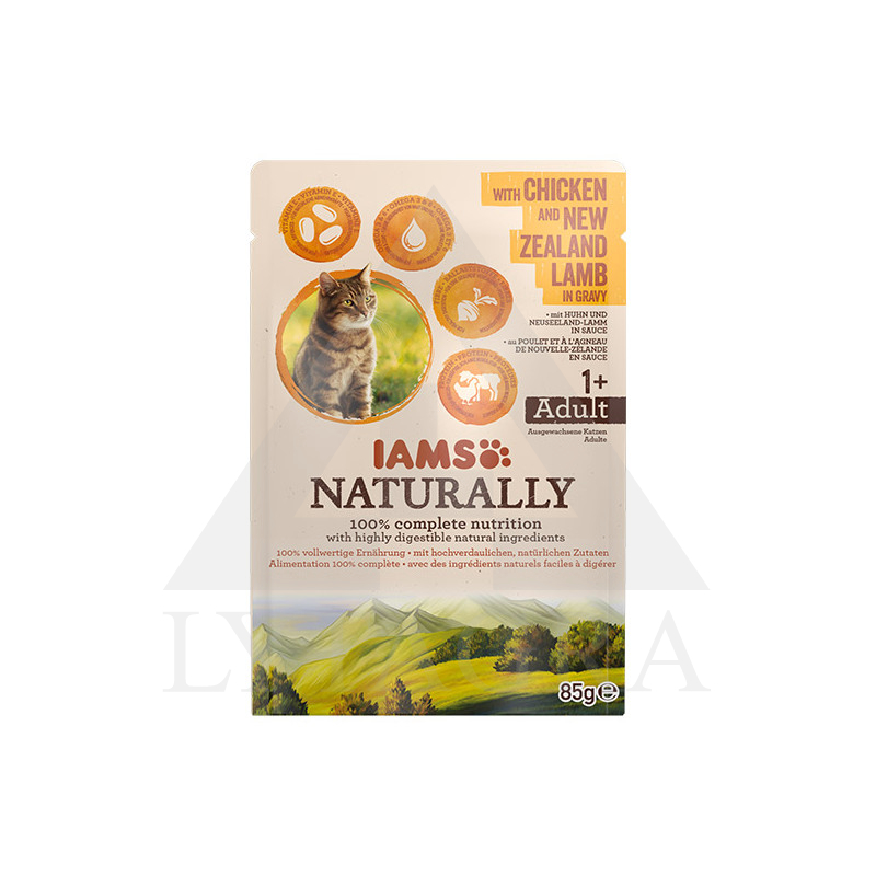 Konservai  katėms IAMS su vištiena ir ėriena 85 g 81602119