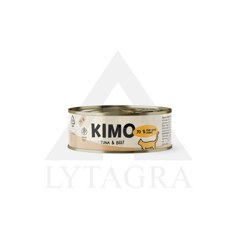 Kimo konservai katėms su tunu ir jautiena 70 g