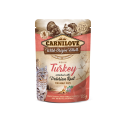 Carnilove konservai katėms maišelyje su kalakutiena ir valerijonu 85 g