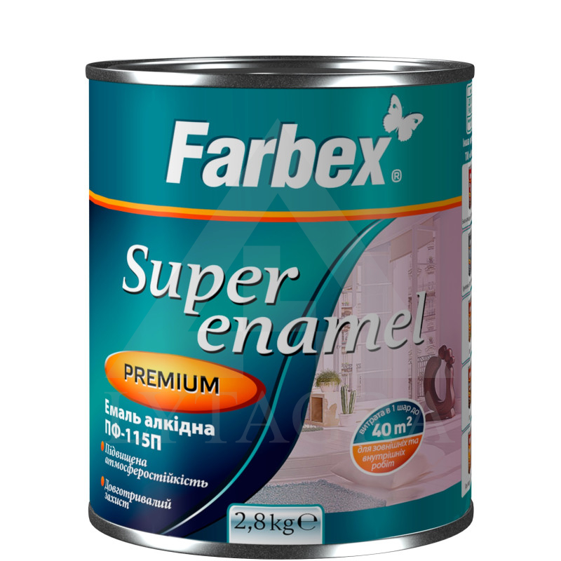 Alkidinė emalė Farbex PF-115, mėlyna, 2.8 kg