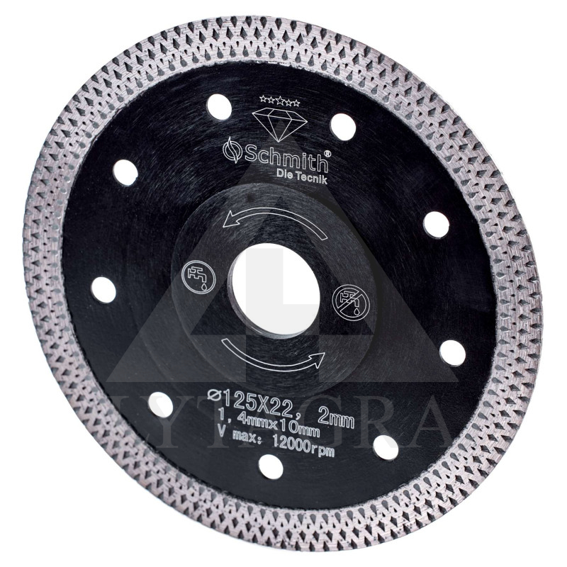 Deimantinis diskas 125x1,4x10x22,2mm  / Schmith SDSS-02