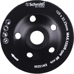 Deimantinis šlifavimo diskas 125x22,2 3mm Turbo / Schmith SCH04D10005