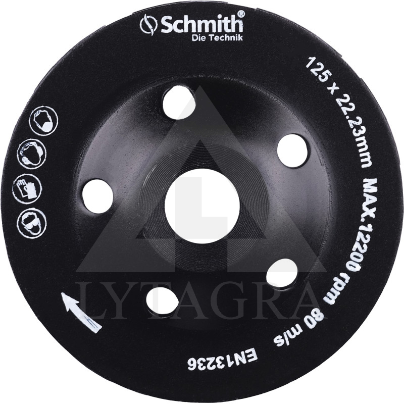 Deimantinis šlifavimo diskas 125x22,2 3mm Turbo / Schmith SCH04D10005