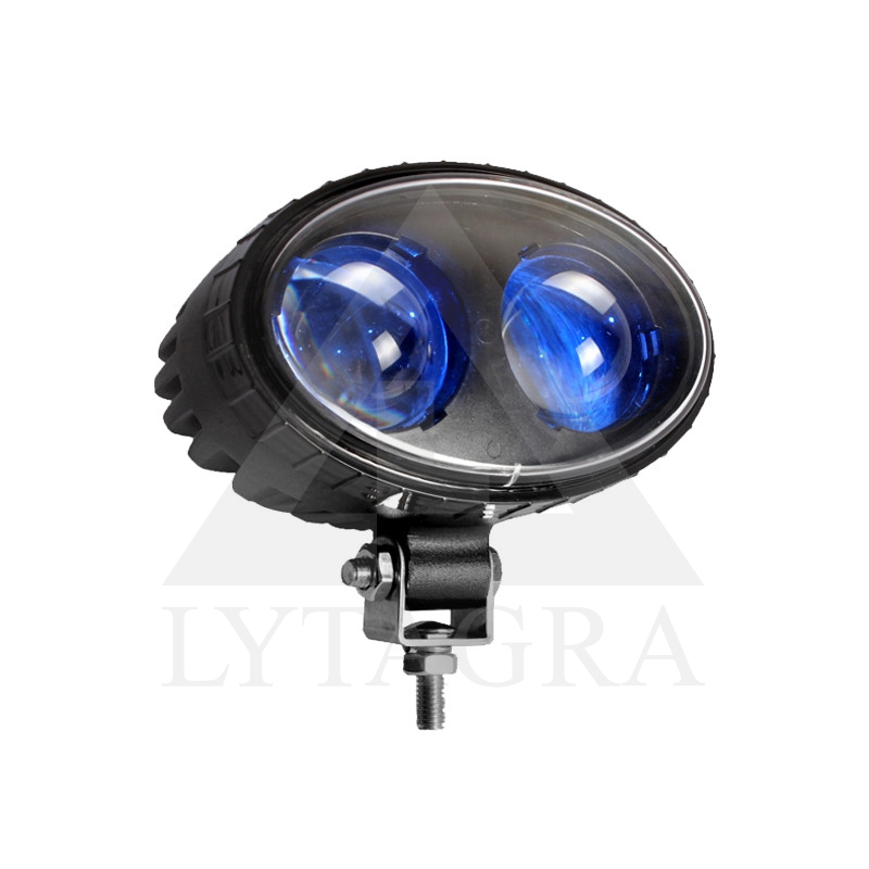 LED krautuvų žibintas 10-80V  mėlyno siauro spindulio