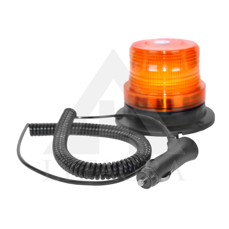 LED švyturėlis oranžinis magnetinis ir prisukamas 12V-24V ECE R10