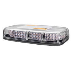 Sertifikuotas LED švyturėlis BAR oranžinis stiprus magnetinis padas 275x160x50mm, 12V-24V