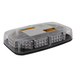 Sertifikuotas LED švyturėlis BAR oranžinis stiprus magnetinis padas 275x160x50mm, 12V-24V