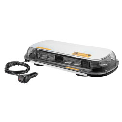 Sertifikuotas LED švyturėlis BAR oranžinis stiprus magnetinis padas 440x165x60mm, 12V-24V